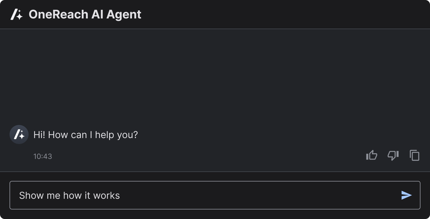 AI Agent Chat example